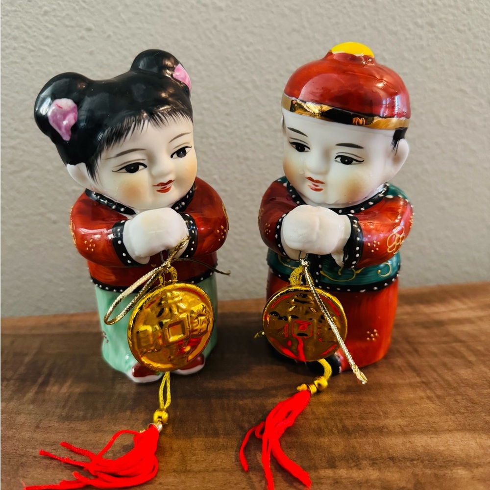 Ceramic Asian Figurine for Lunar New Year